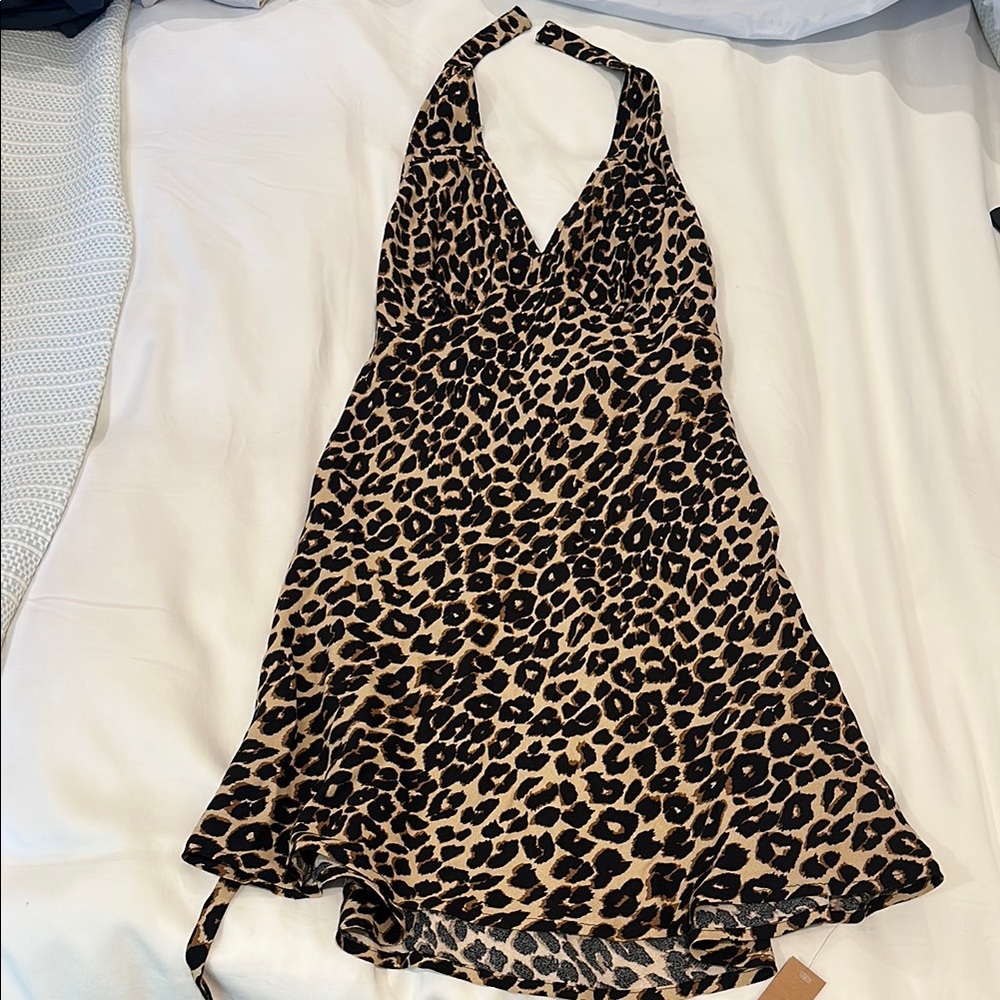 Reformation Leopard Print Mini Dress